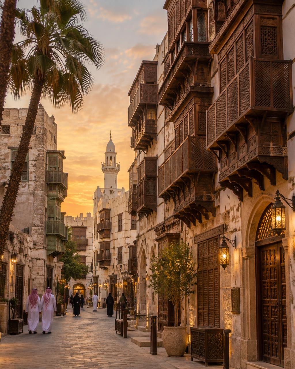 Historic Al-Balad district in Jeddah